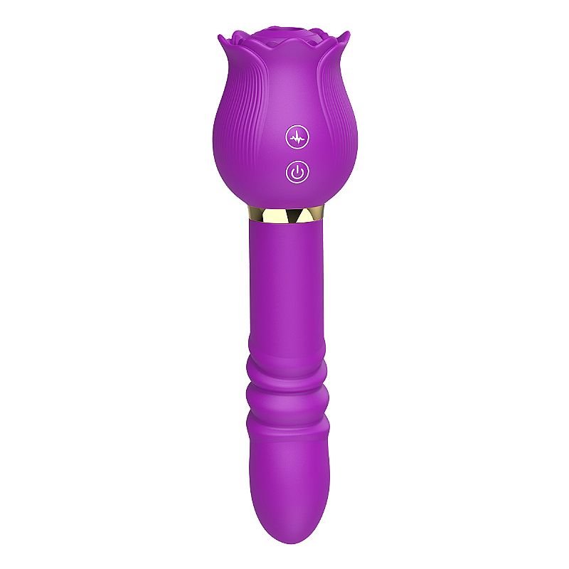 Vibrador de Ponto G e Clitóris / Rosa com Pulsação e Vai e vem - Christine - Rosa