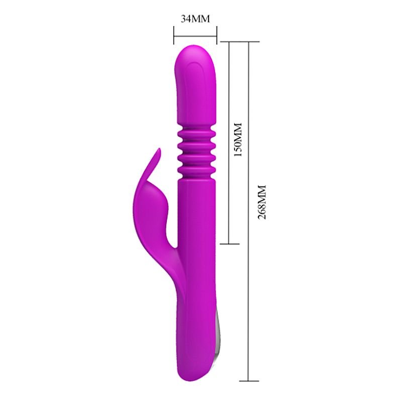 Vibrador de Ponto G e clitóris - Rotativo Vai e vem - Donahue - Pretty Love