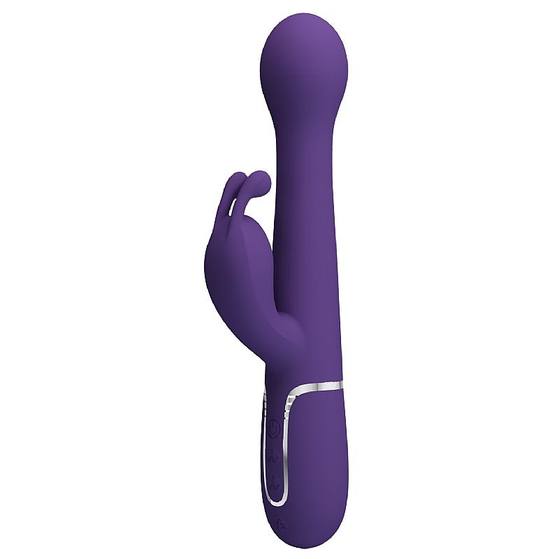 Vibrador de Ponto G e Clitóris - Rotativo / Vai e vem - Twinkled 3 - Pretty Love - Azul