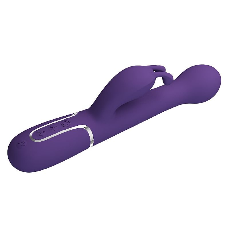 Vibrador de Ponto G e Clitóris - Rotativo / Vai e vem - Twinkled 3 - Pretty Love - Azul