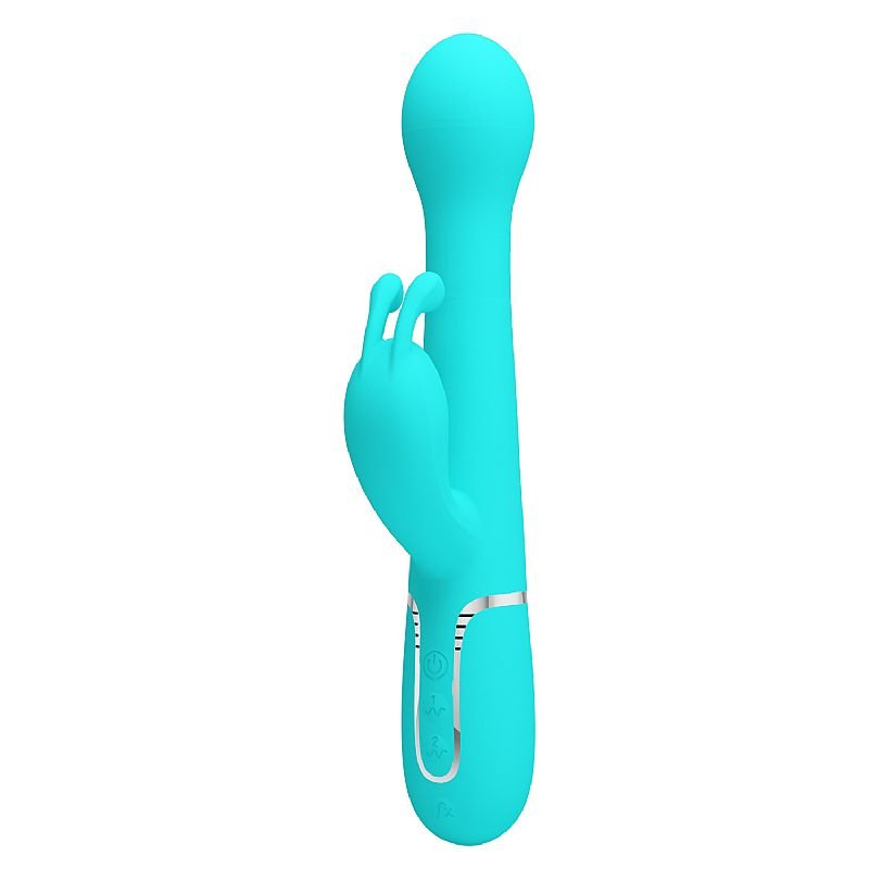 Vibrador de Ponto G e Clitóris - Rotativo / Vai e vem - Twinkled 3 - Pretty Love - Roxo