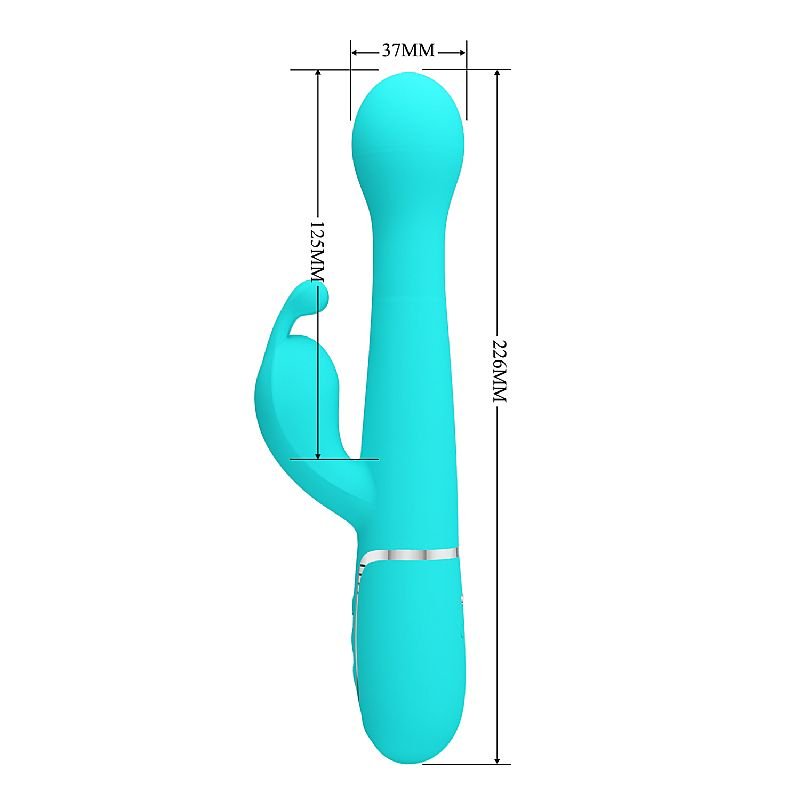 Vibrador de Ponto G e Clitóris - Rotativo / Vai e vem - Twinkled 3 - Pretty Love - Roxo