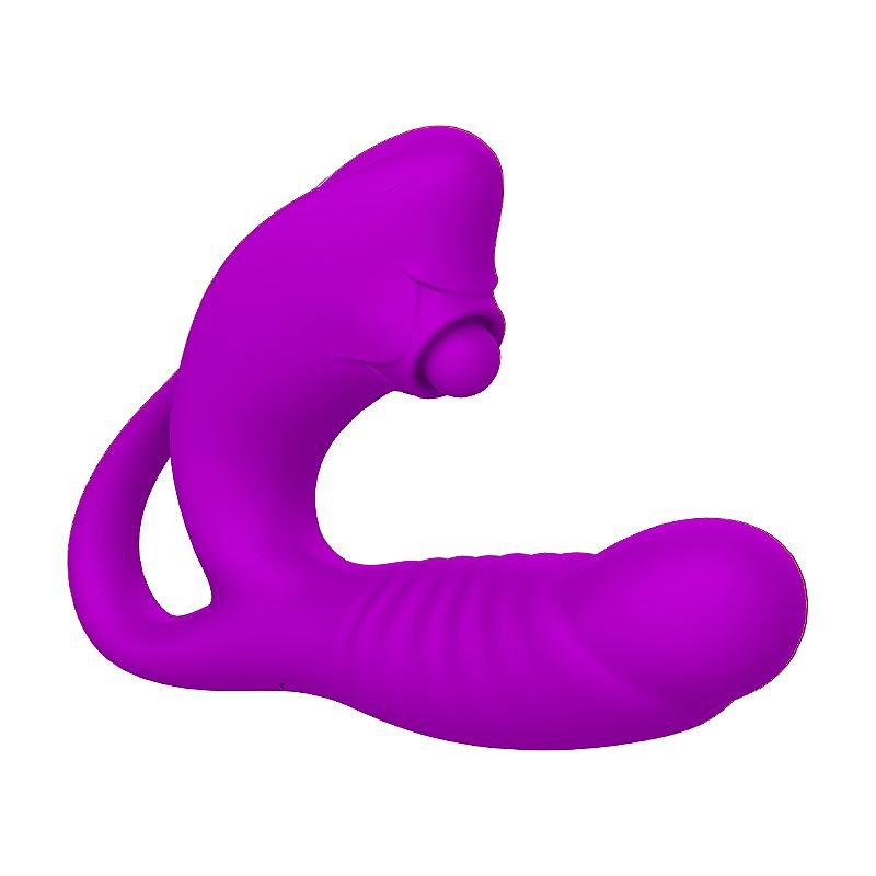 Vibrador de Ponto G e clitóris - Roxo