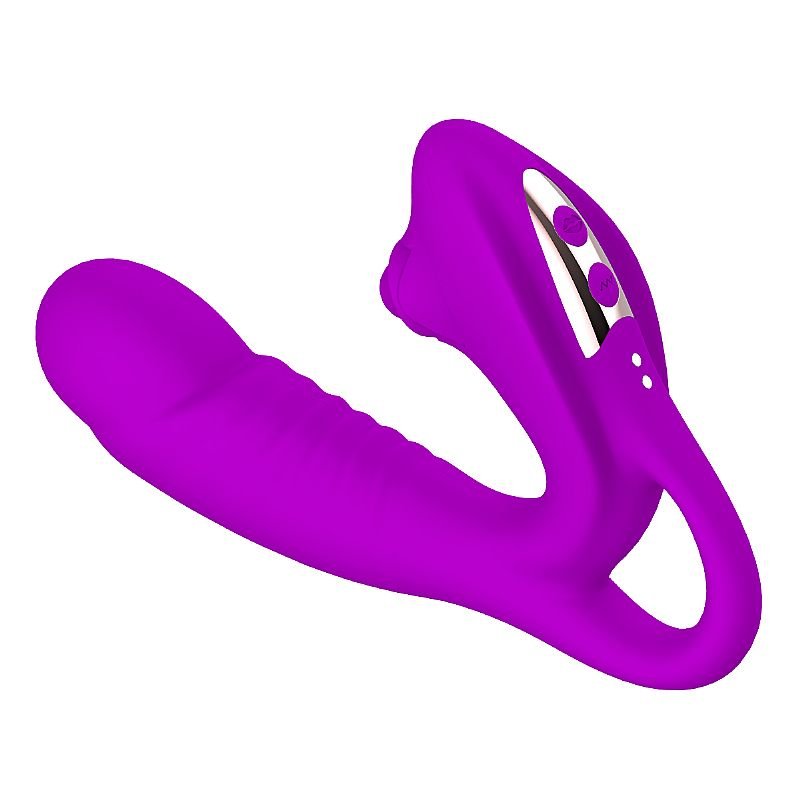 Vibrador de Ponto G e clitóris - Roxo