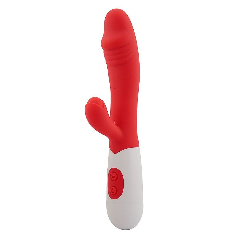 Vibrador de Ponto G e Clitóris - Sime - Á Pilhas - Verde