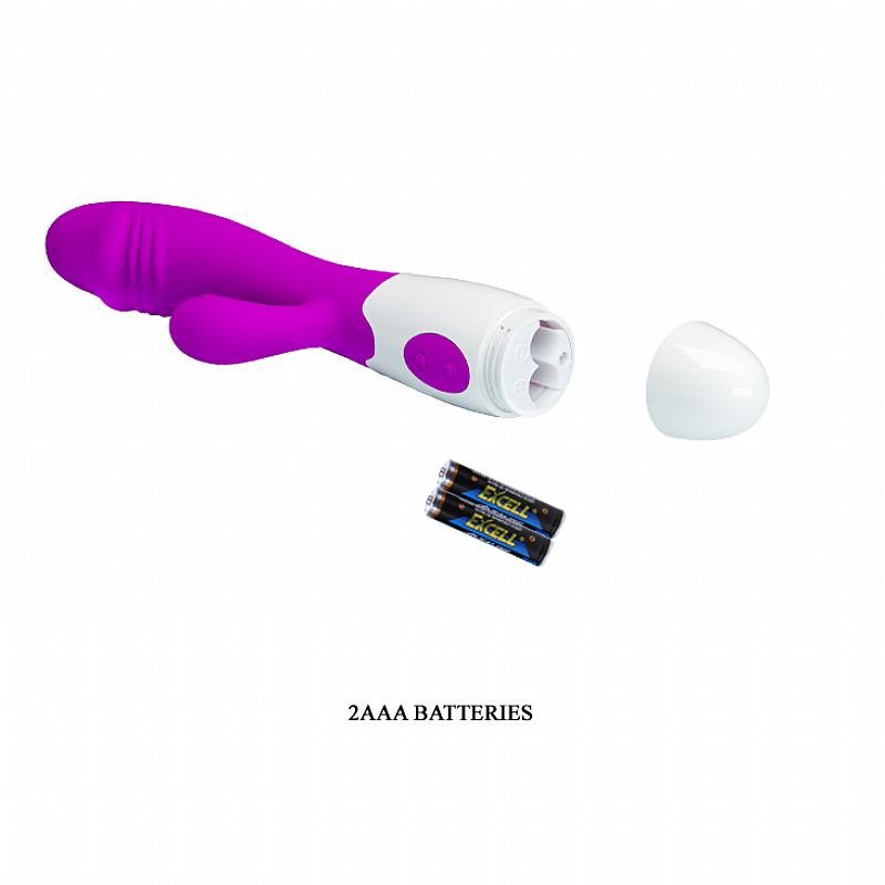 Vibrador de Ponto G e clitóris - Snappy - 30 Vibrações - Pretty Love - Roxo