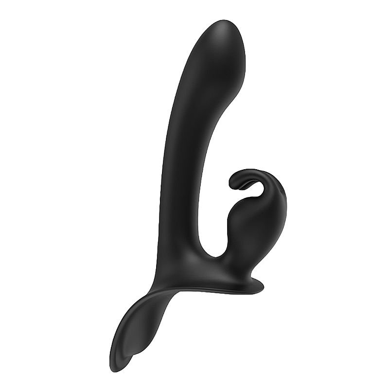 Vibrador de Ponto G e clitóris Strapless com Controle Remoto - Lord Rabbit - S-hande - Preto