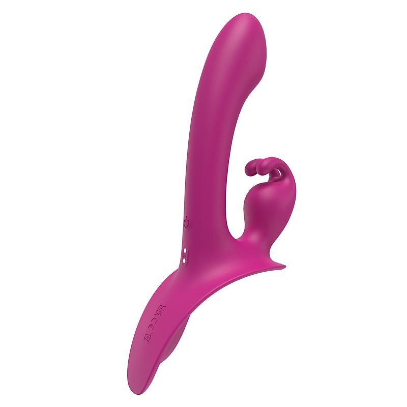 Vibrador de Ponto G e clitóris Strapless com Controle Remoto - Lord Rabbit - S-hande - Vinho