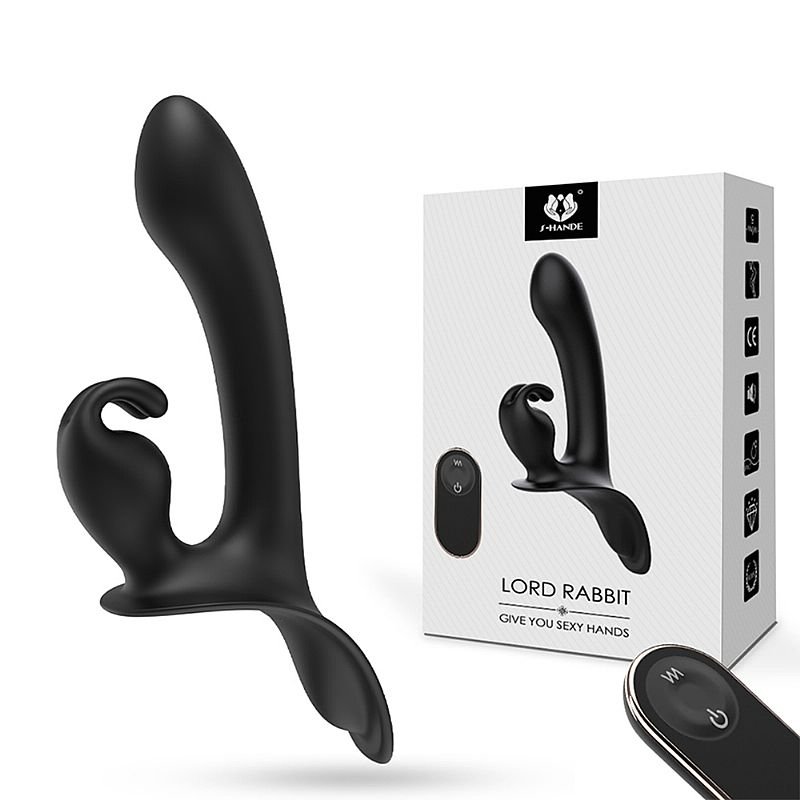 Vibrador de Ponto G e clitóris Strapless com Controle Remoto - Lord Rabbit - S-hande - Vinho