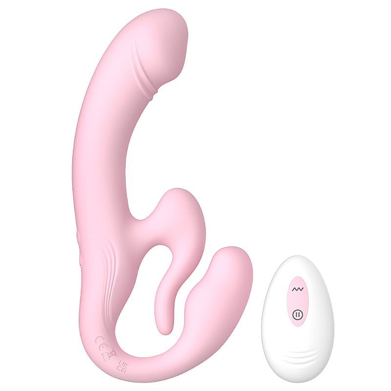 Vibrador de Ponto G e Clitóris - Strapless com Controle Remoto - Marcia - SI - WINYI
