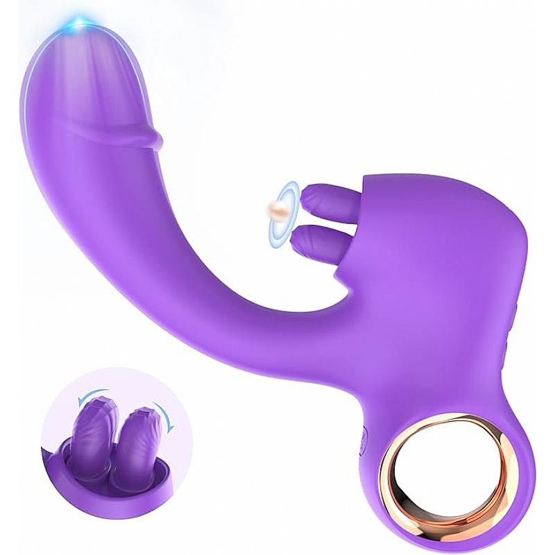 Vibrador de Ponto G E Clitóris - Suri - Roxo