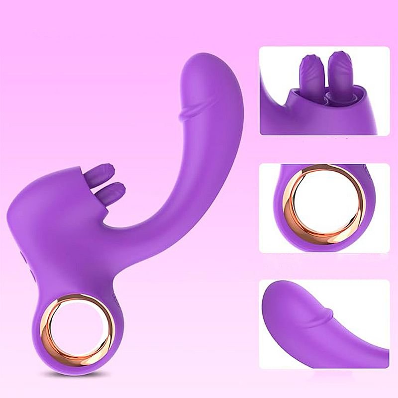 Vibrador de Ponto G E Clitóris - Suri - Roxo