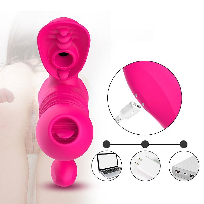 Vibrador de Ponto G e Clitóris - Vai e Vem - Dibe