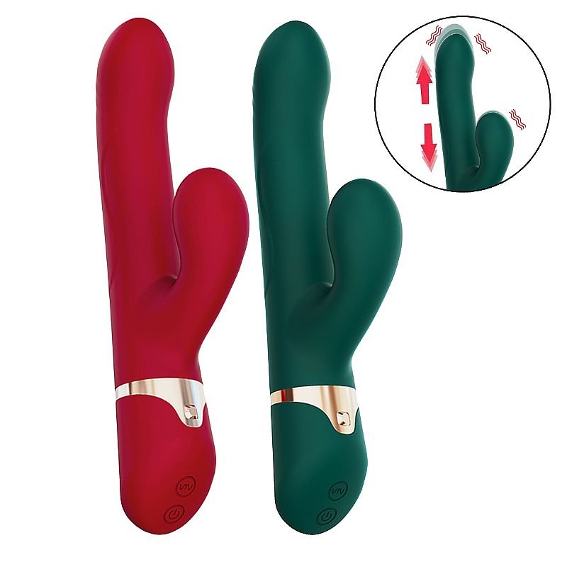 Vibrador de Ponto G e clitóris - Vai e vem - Lucas - Verde