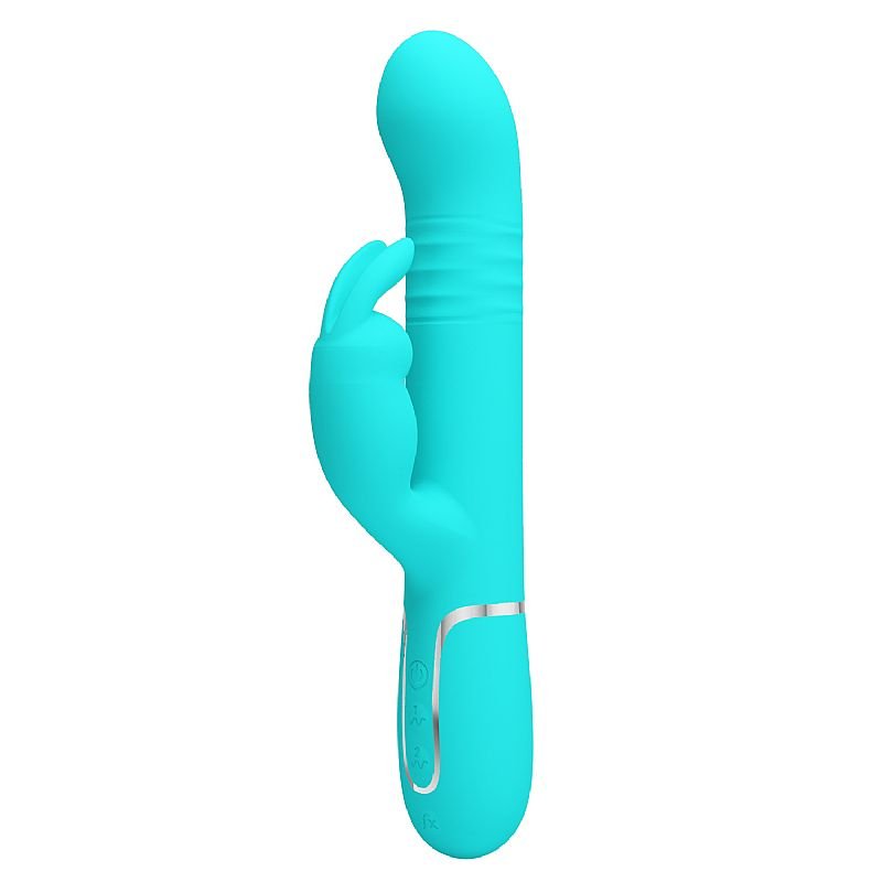 Vibrador de Ponto G e Clitóris - Vai e vem - Twinkled 2 - Pretty Love - Azul