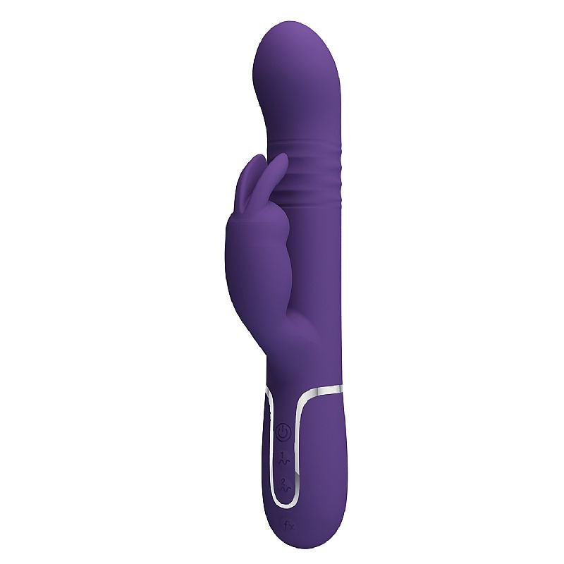 Vibrador de Ponto G e Clitóris - Vai e vem - Twinkled 2 - Pretty Love - Azul