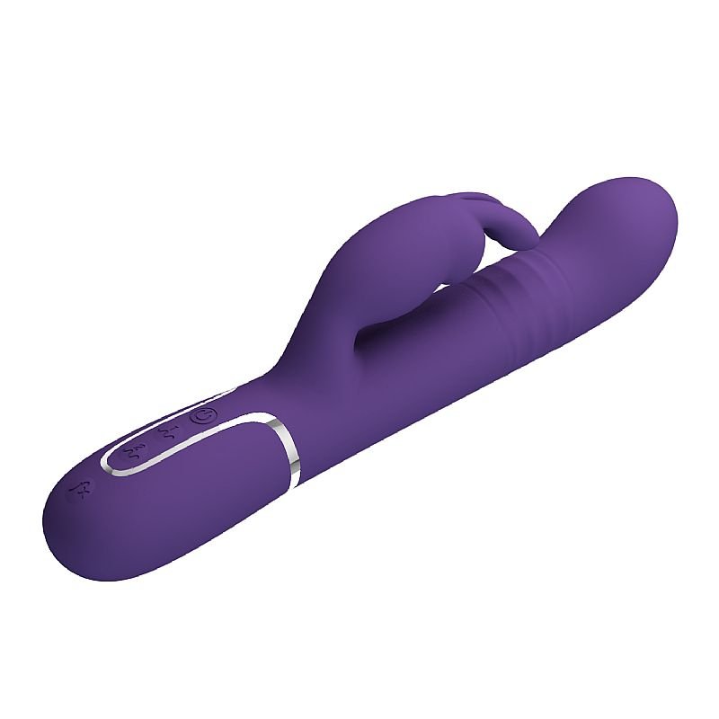 Vibrador de Ponto G e Clitóris - Vai e vem - Twinkled 2 - Pretty Love - Azul