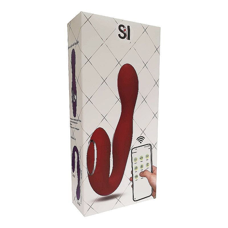 Vibrador de Ponto G e Clitóris - via APP - À Longa Distância - Rosa