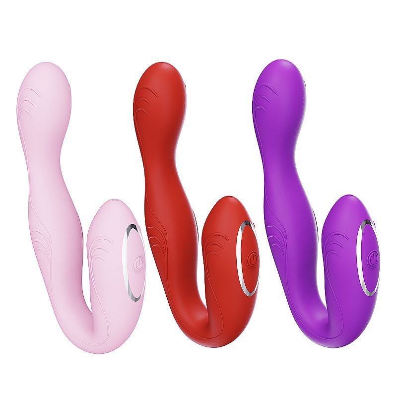 Vibrador de Ponto G e Clitóris - via APP - À Longa Distância - Rosa