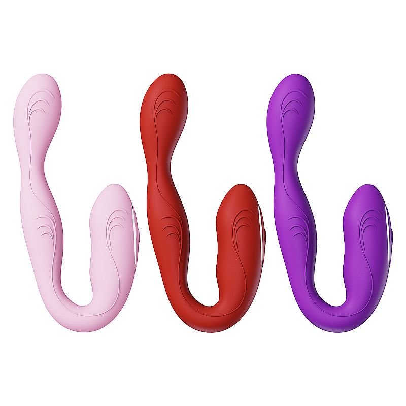 Vibrador de Ponto G e Clitóris - via APP - À Longa Distância - Rosa
