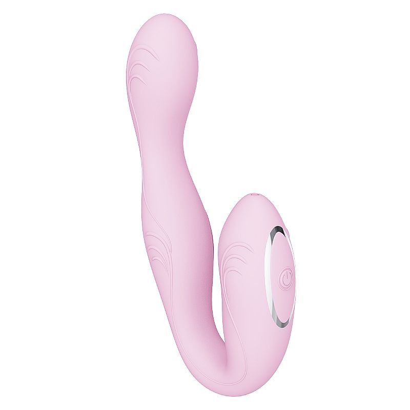 Vibrador de Ponto G e Clitóris - via APP - À Longa Distância - Rosa