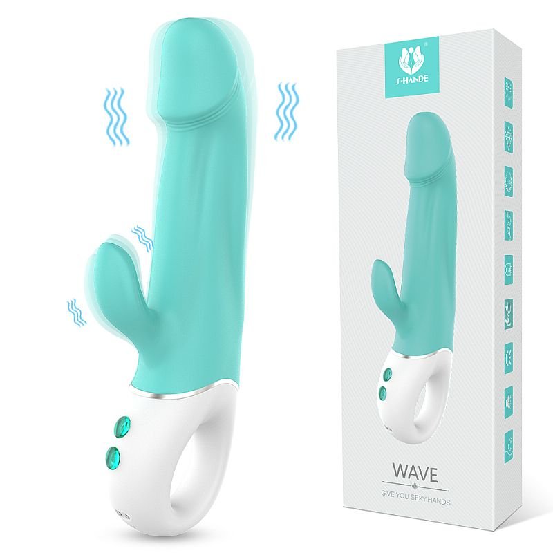 Vibrador de Ponto G e clitóris - Wave - S-hande - Azul