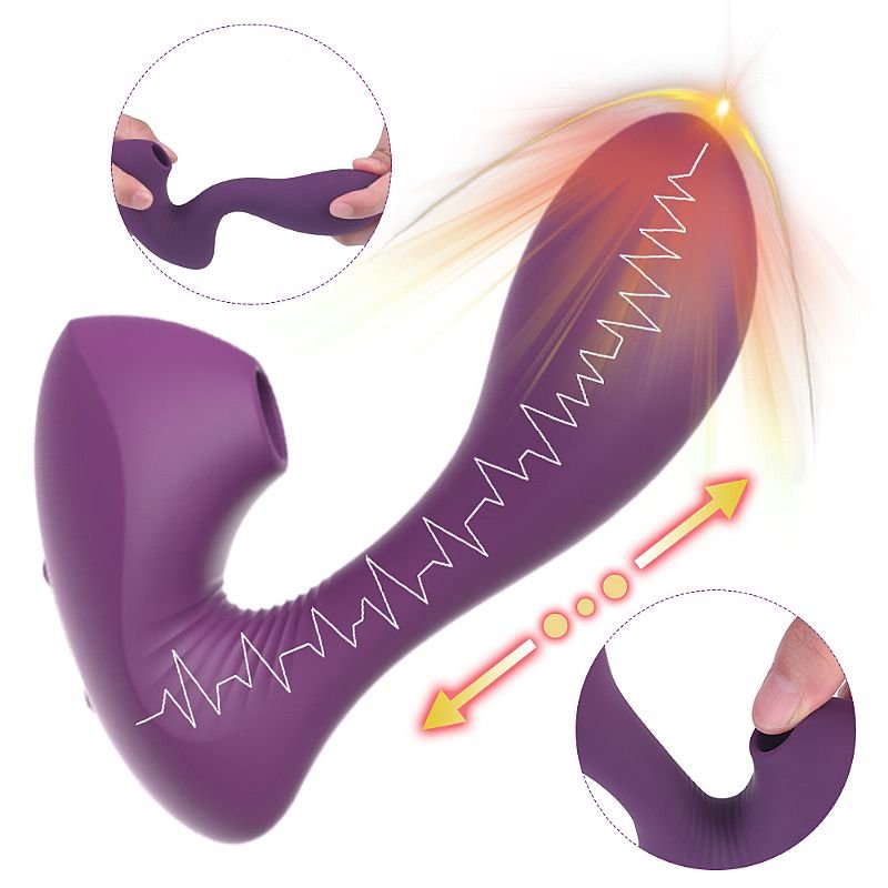 Vibrador de Ponto G e Clitóris - Wistaria - S-Hande