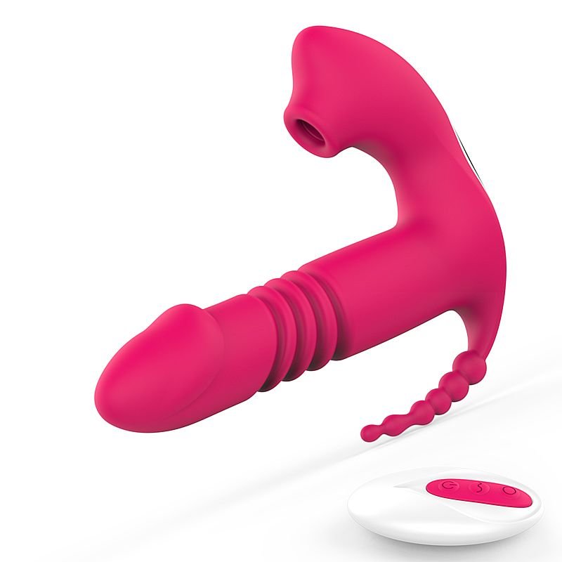 Vibrador de ponto G e Pulsação com Vai e Vem - com Controle Remoto - Pink