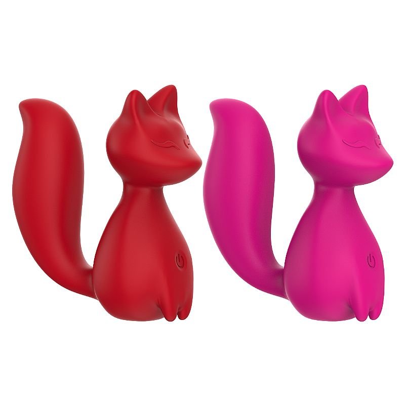Vibrador de Ponto G em Silicone Líquido - Formato de Raposa - Fox Elliot - Pink
