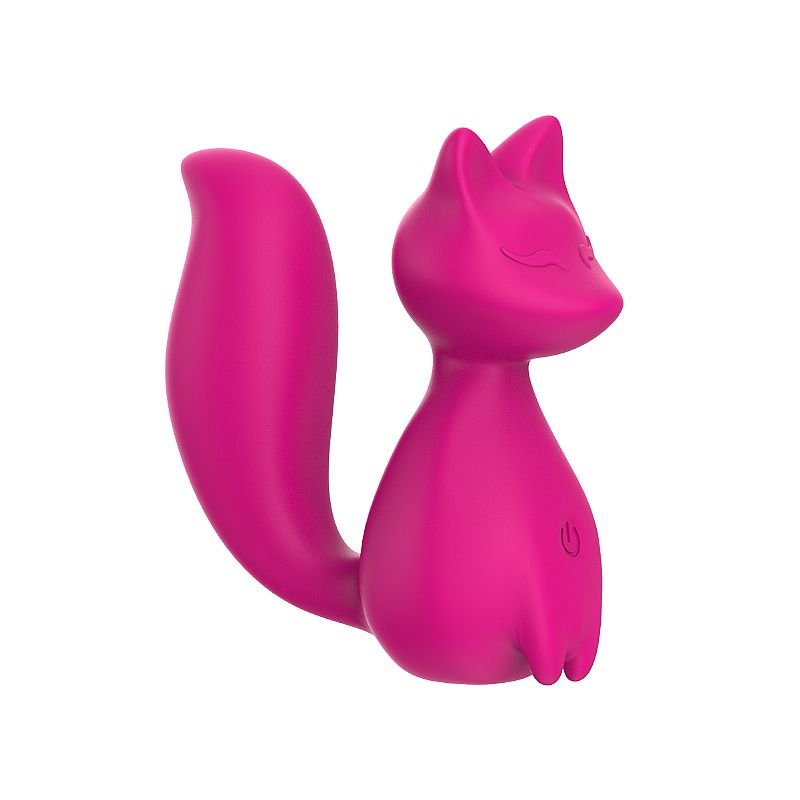 Vibrador de Ponto G em Silicone Líquido - Formato de Raposa - Fox Elliot - Pink