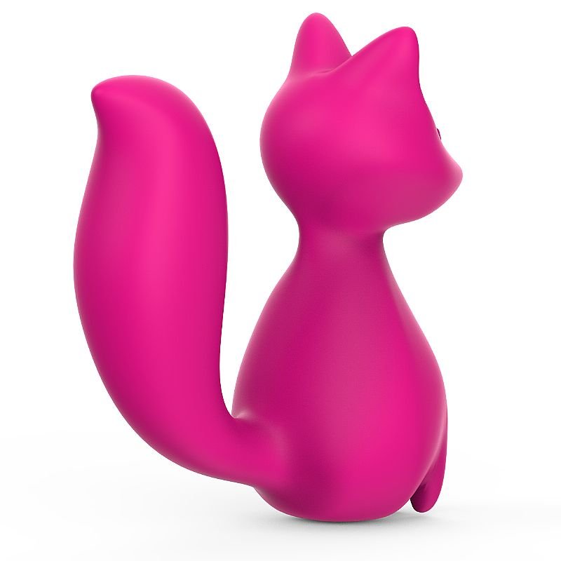Vibrador de Ponto G em Silicone Líquido - Formato de Raposa - Fox Elliot - Pink