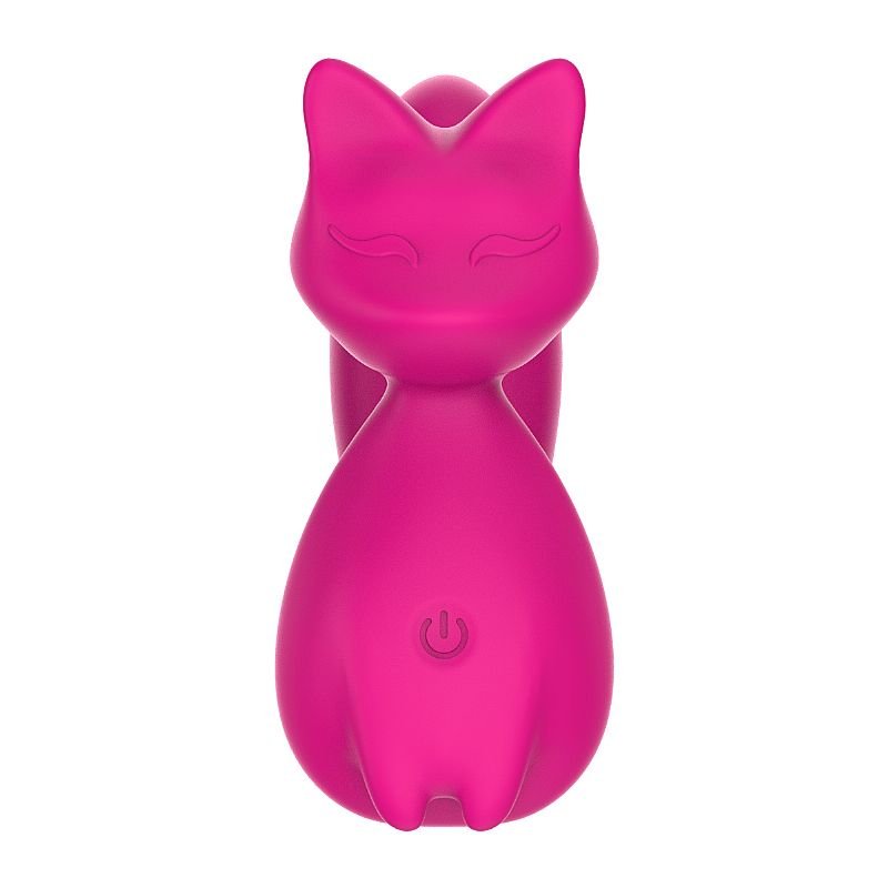 Vibrador de Ponto G em Silicone Líquido - Formato de Raposa - Fox Elliot - Vermelho