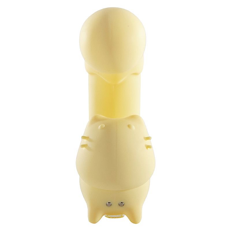 Vibrador de Ponto G - Formato de Gato Amarelo
