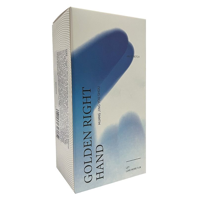 Vibrador de Ponto G Formato de Mão com Dedilhar / Vem Cá / com Aquecimento - Golden Right Hand - 16.6 x 6.4