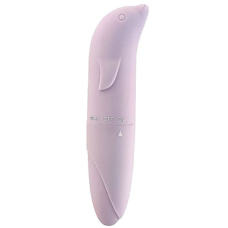 Vibrador de Ponto G - Golfinho Aveludado - Roxo