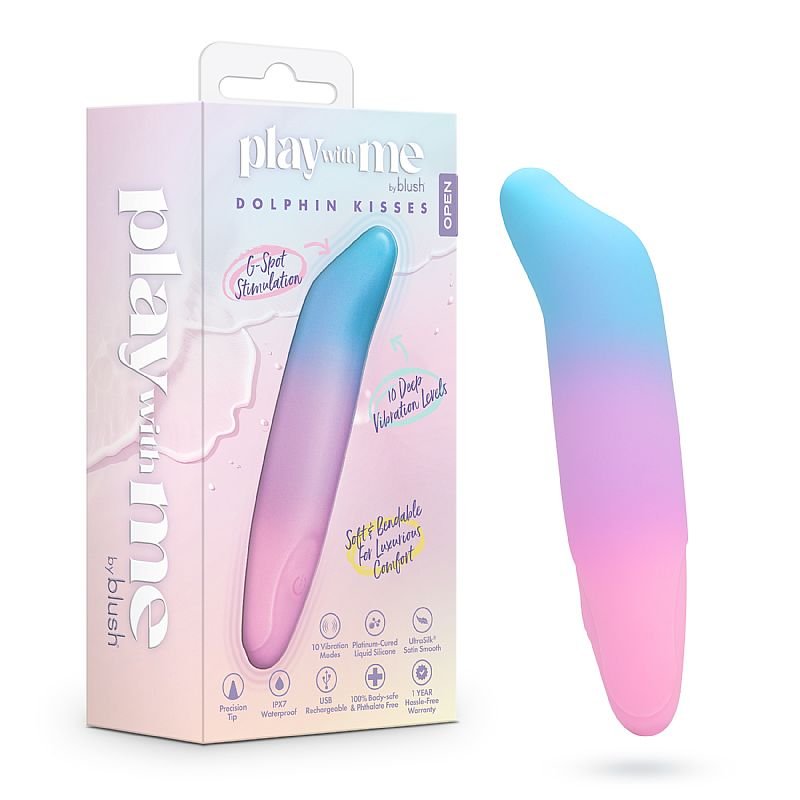 Vibrador de Ponto G - Golfinho / Dolphin Kisses - 12,1x2,5 - Blush
