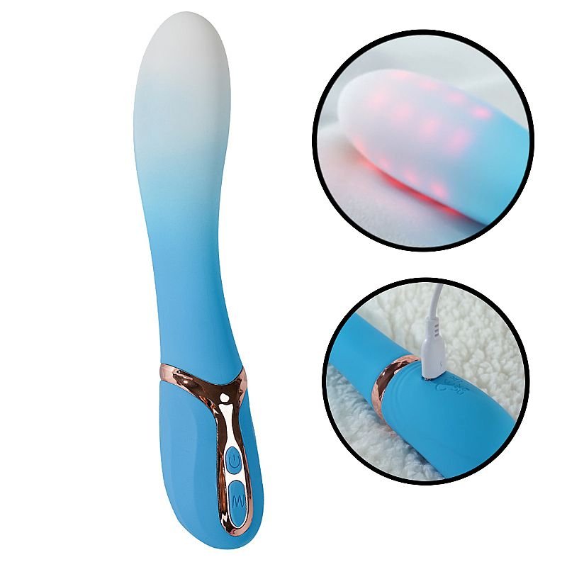 Vibrador de Ponto G / Iluminação de Led - 21,8x3,6