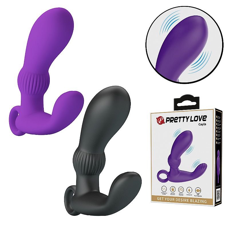 Vibrador de Ponto G / Recarregável - Cayla - Pretty Love - Preto