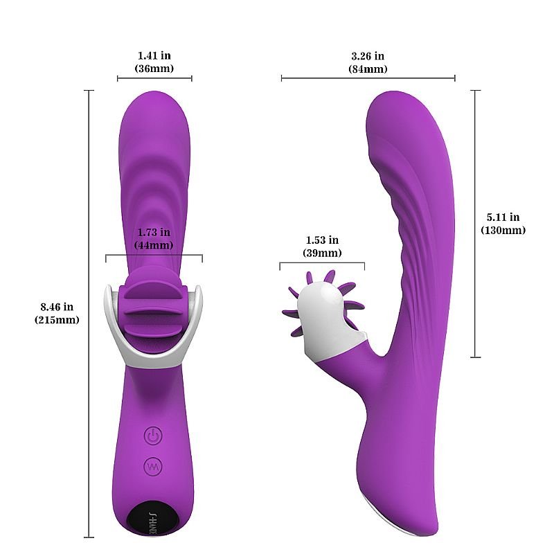 Vibrador de Ponto-G Recarregável - Nymph - S-Hande - Roxo