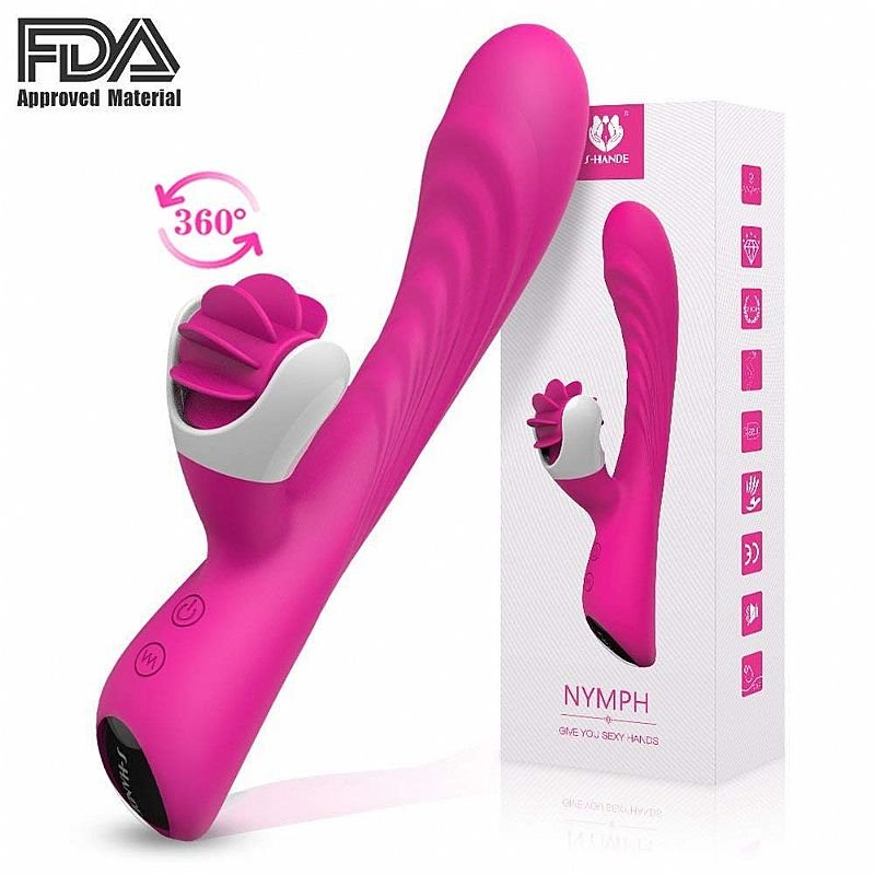 Vibrador de Ponto-G Recarregável - Nymph - S-Hande - Roxo