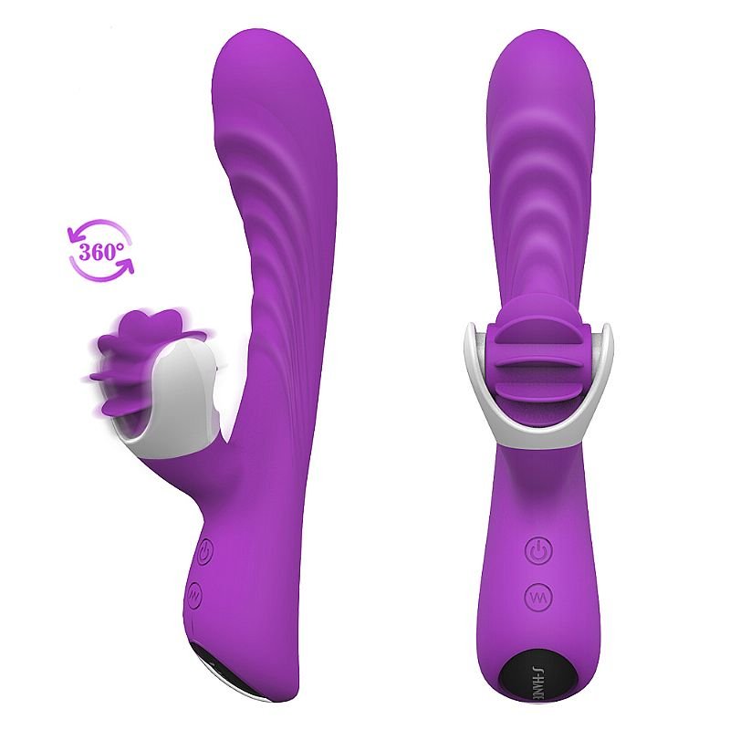 Vibrador de Ponto-G Recarregável - Nymph - S-Hande - Roxo