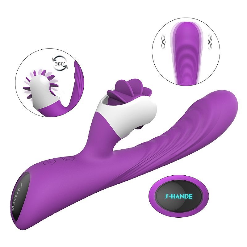 Vibrador de Ponto-G Recarregável - Nymph - S-Hande - Roxo