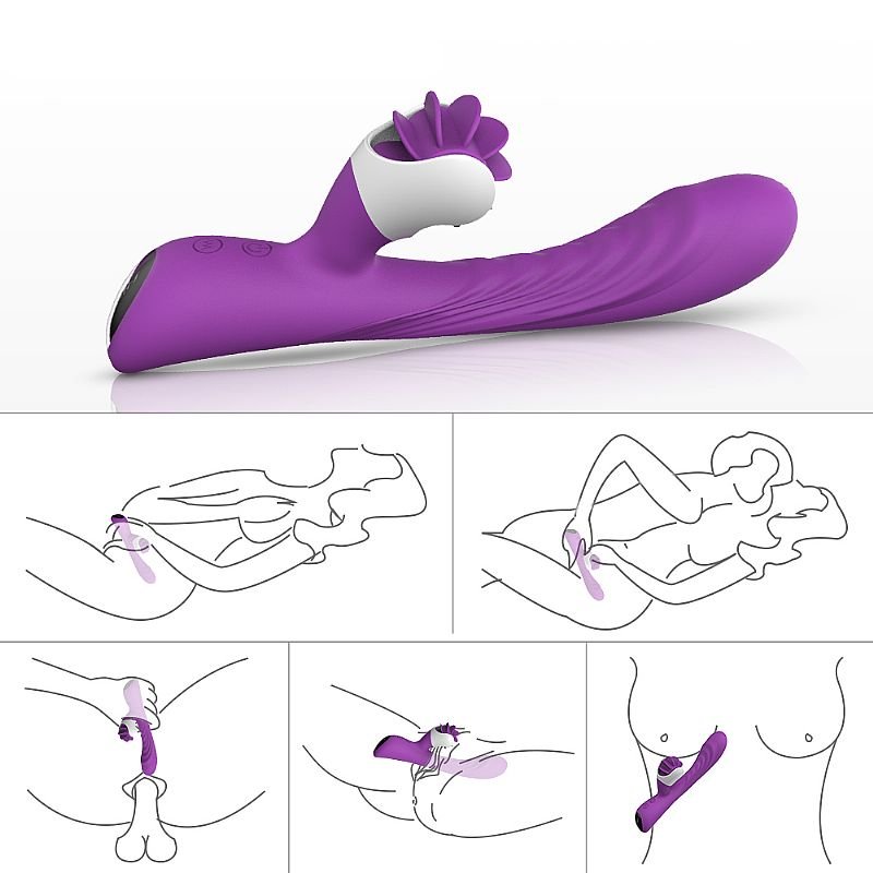 Vibrador de Ponto-G Recarregável - Nymph - S-Hande - Roxo