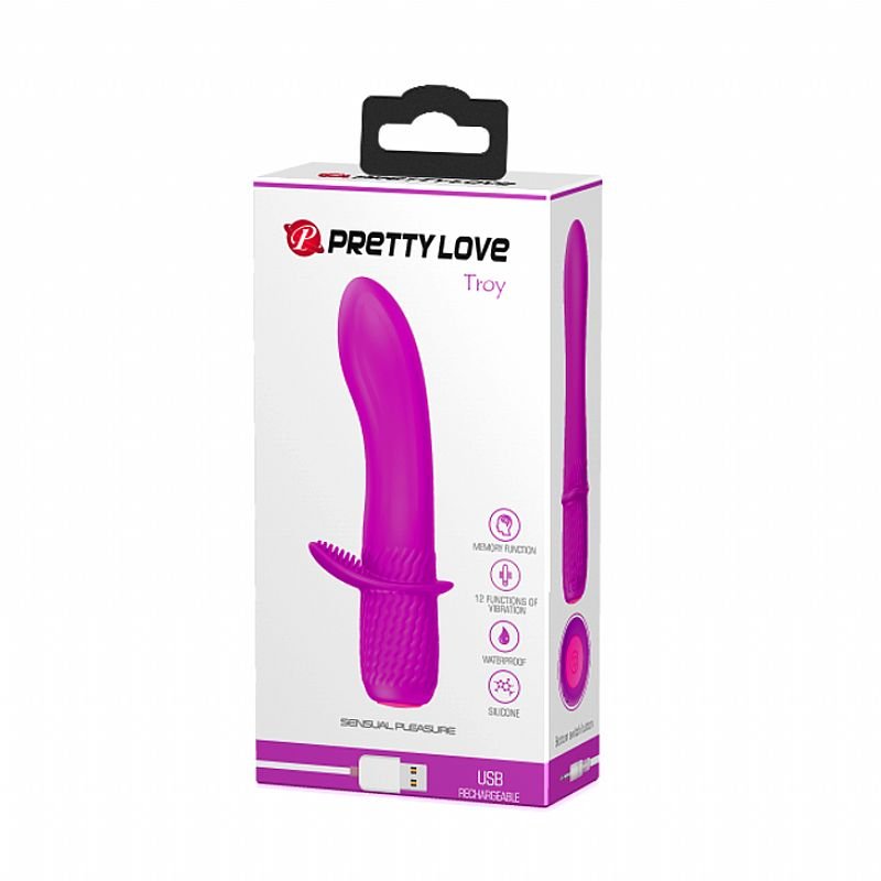 Vibrador de Ponto G - Recarregável - Troy - Pretty Love - Pink