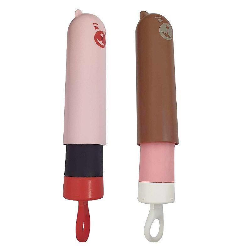 Vibrador de ponto G - Teddy - Kistoy - Rosa - Pênis Preto
