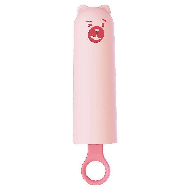 Vibrador de ponto G - Teddy - Kistoy - Marrom - Pênis Rosa