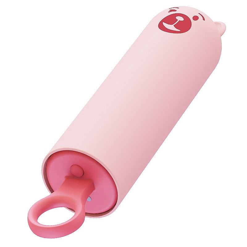Vibrador de ponto G - Teddy - Kistoy - Rosa - Pênis Preto
