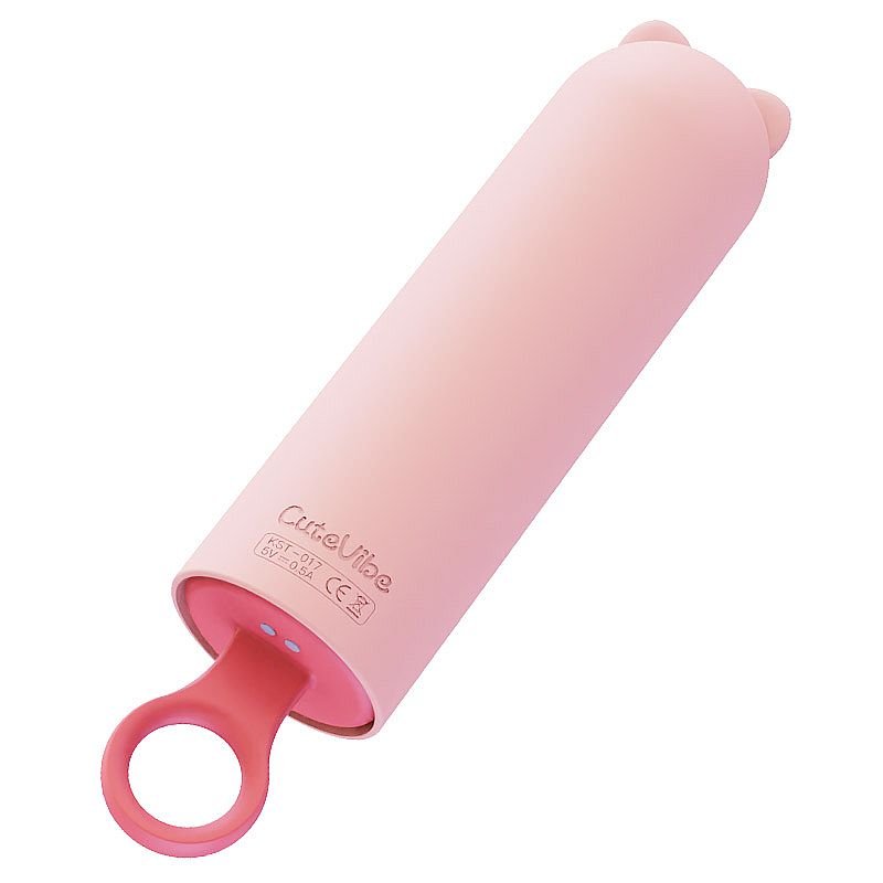 Vibrador de ponto G - Teddy - Kistoy - Rosa - Pênis Preto