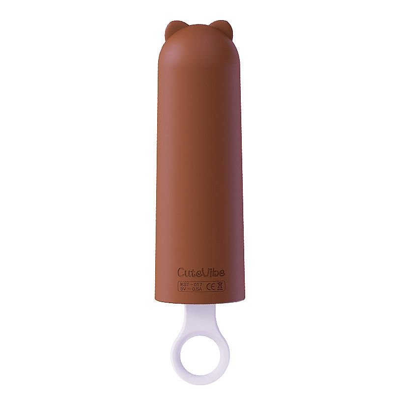 Vibrador de ponto G - Teddy - Kistoy - Rosa - Pênis Preto