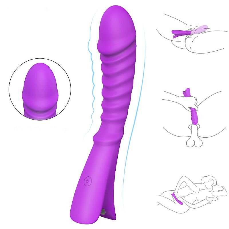 Vibrador de Ponto G - Vibrador em Silicone 9 velocidades de Vibração - S-Hande